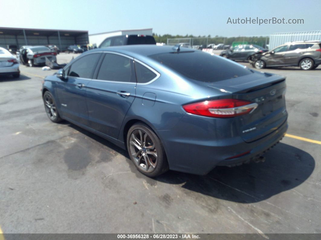 2019 Ford Fusion Hybrid Titanium Blue vin: 3FA6P0RU2KR273655