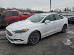 2018 Ford Fusion Titanium/platinum Hev White vin: 3FA6P0RU3JR151000