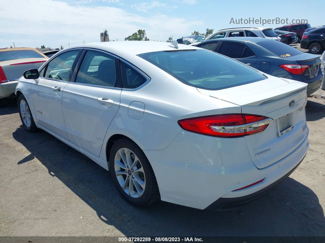 2019 Ford Fusion Hybrid Titanium White vin: 3FA6P0RU3KR209253