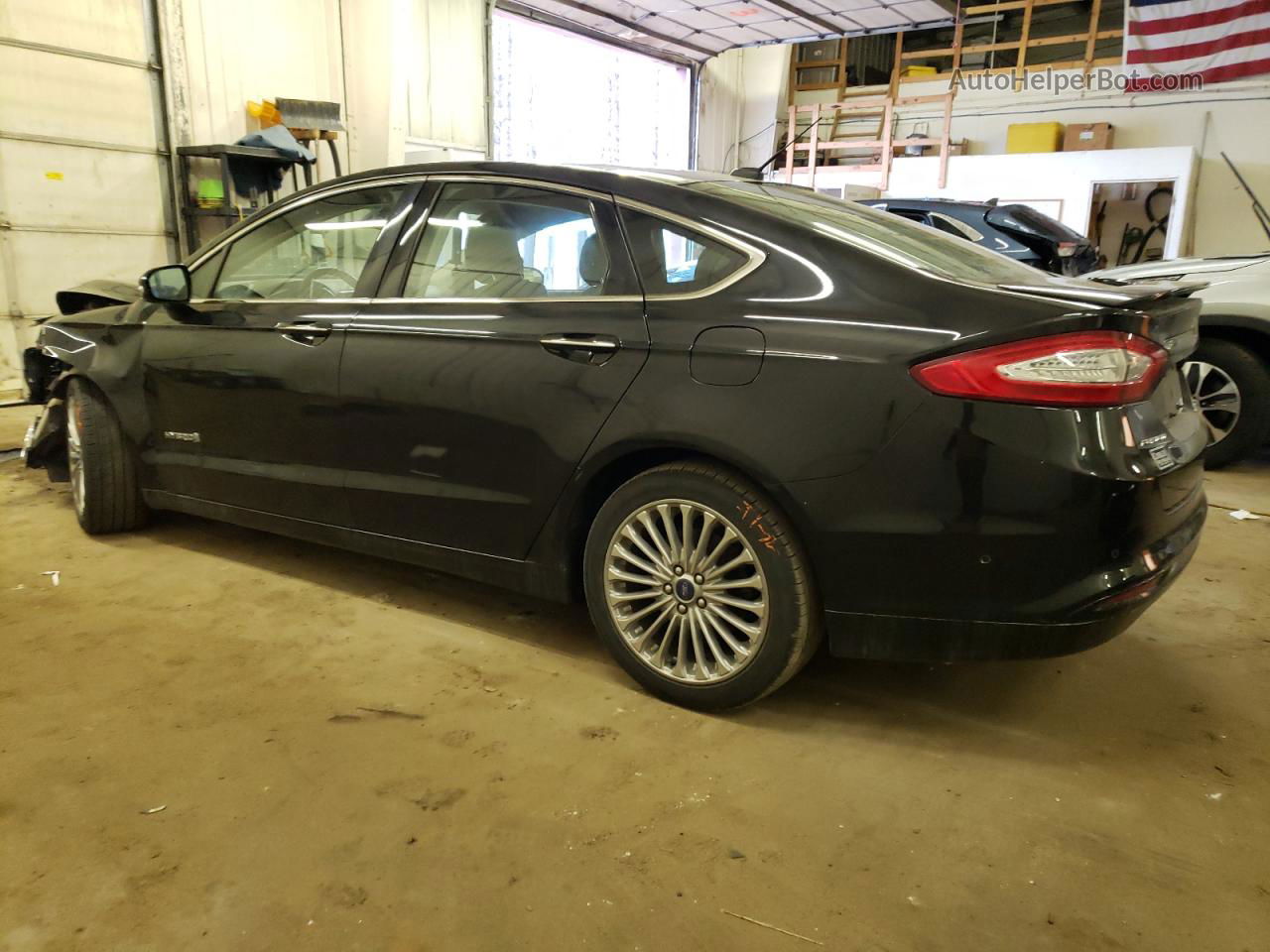 2014 Ford Fusion Titanium Hev Black vin: 3FA6P0RU4ER356847