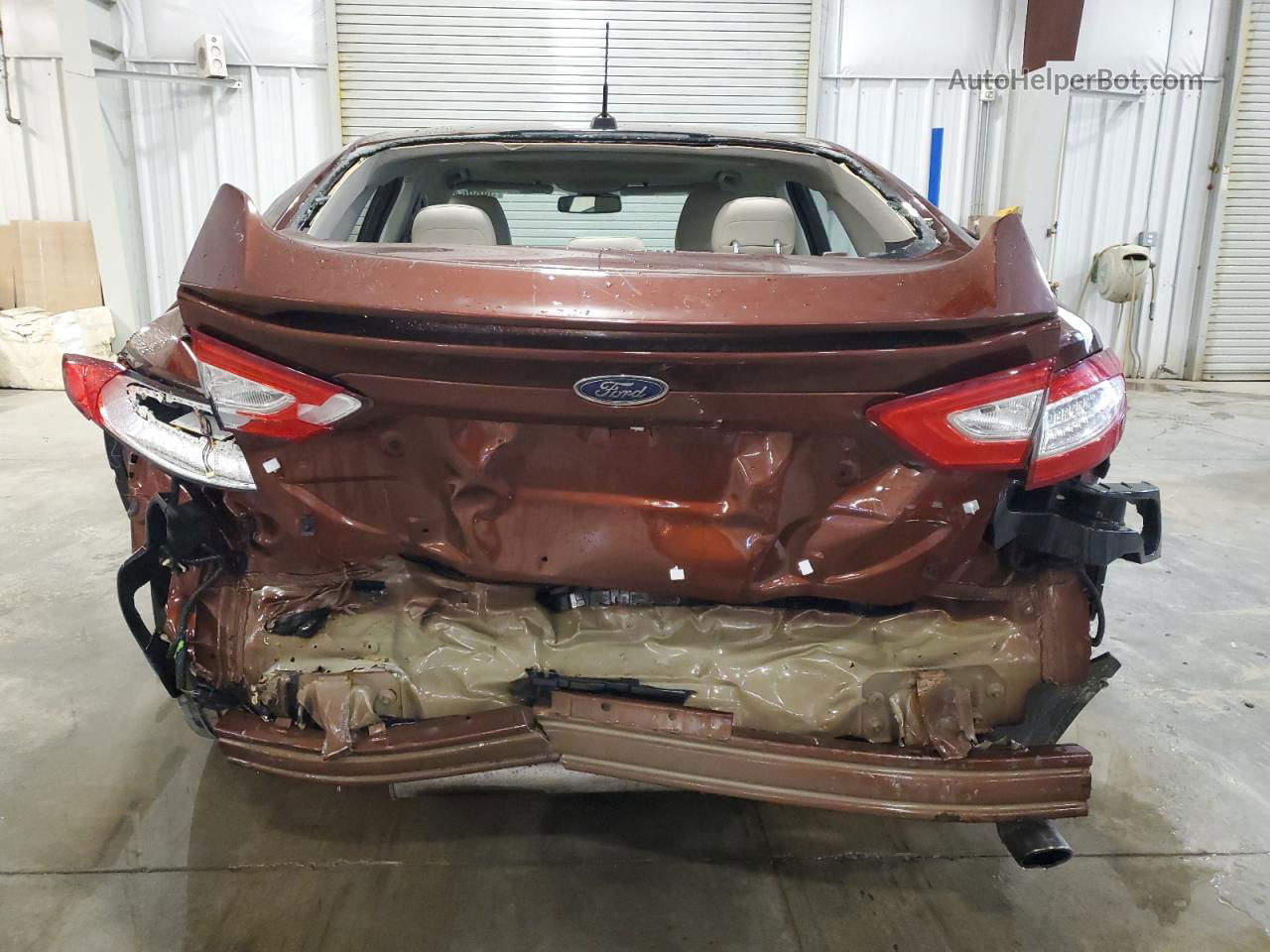 2016 Ford Fusion Titanium Hev Темно-бордовый vin: 3FA6P0RU4GR327951