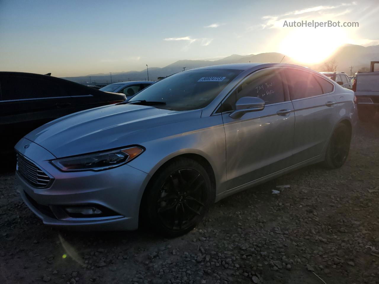 2018 Ford Fusion Titanium/platinum Hev Silver vin: 3FA6P0RU4JR192249