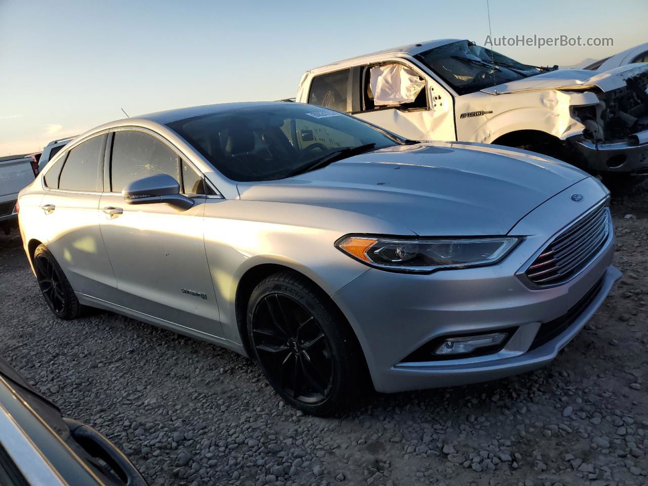 2018 Ford Fusion Titanium/platinum Hev Silver vin: 3FA6P0RU4JR192249