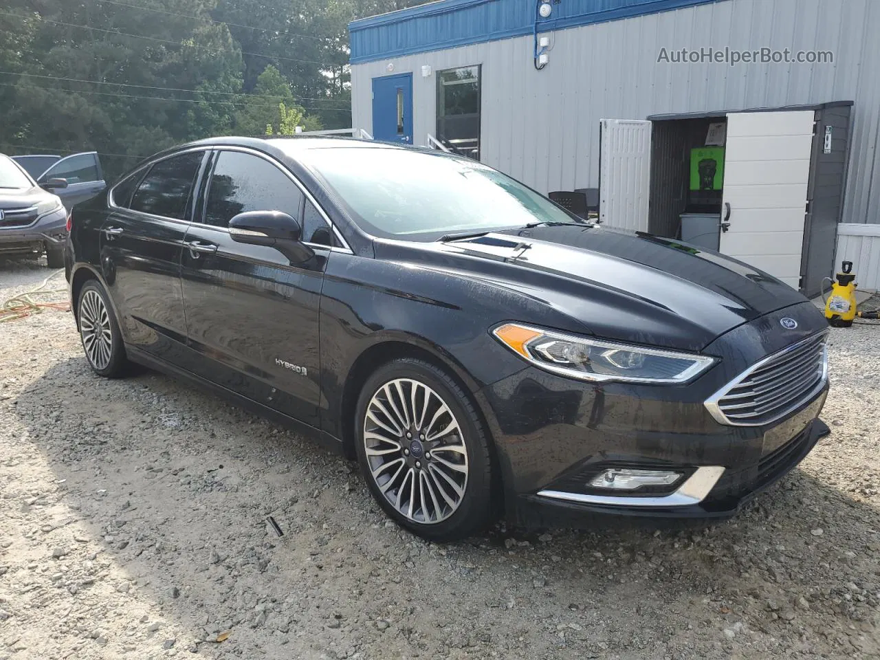 2018 Ford Fusion Titanium/platinum Hev Black vin: 3FA6P0RU4JR235164