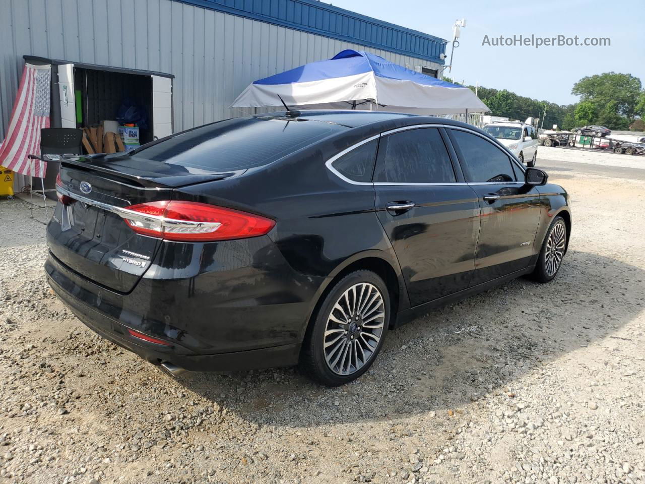 2018 Ford Fusion Titanium/platinum Hev Black vin: 3FA6P0RU4JR235164