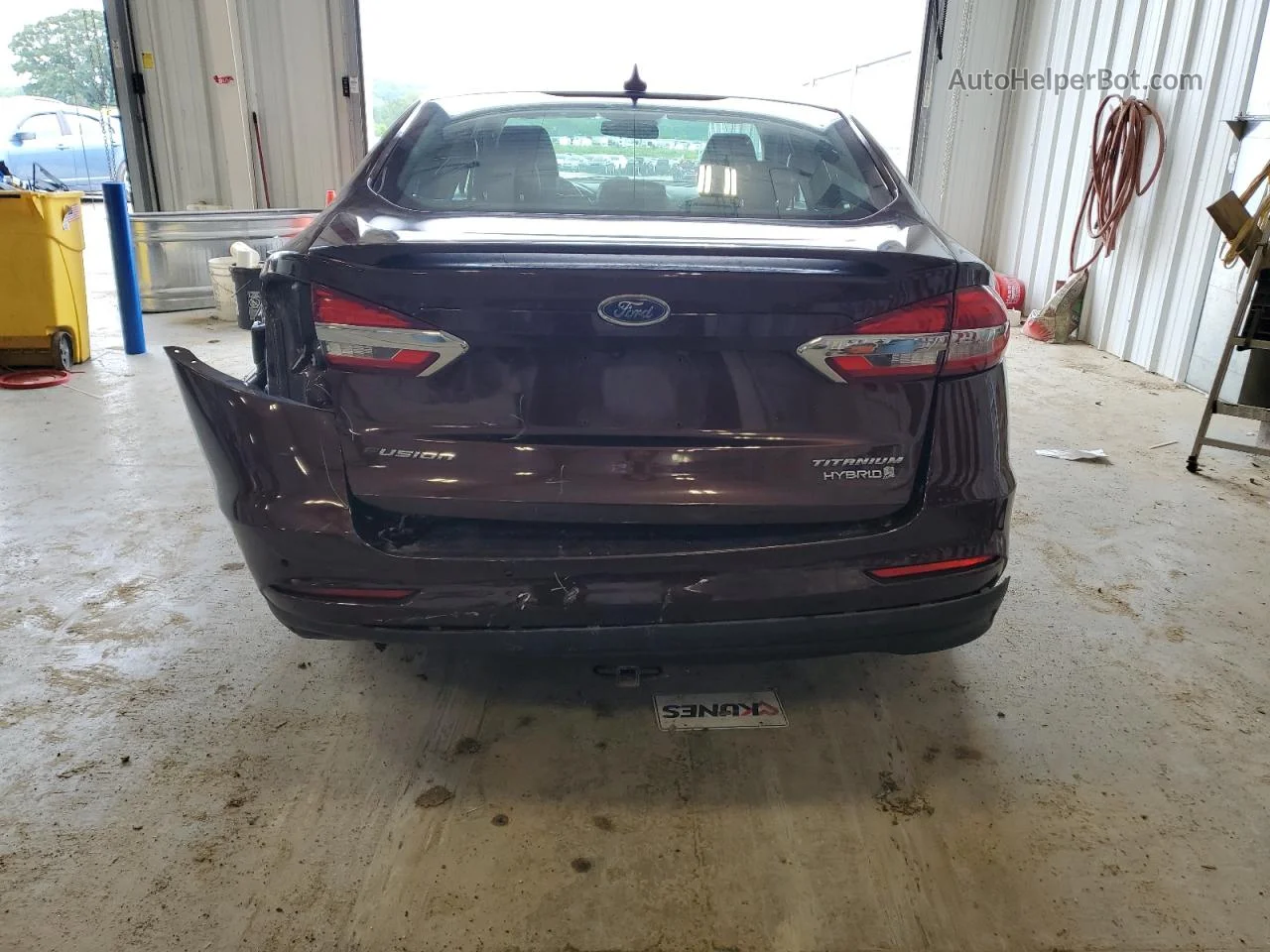 2019 Ford Fusion Titanium Maroon vin: 3FA6P0RU4KR191300