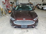 2019 Ford Fusion Titanium Maroon vin: 3FA6P0RU4KR191300