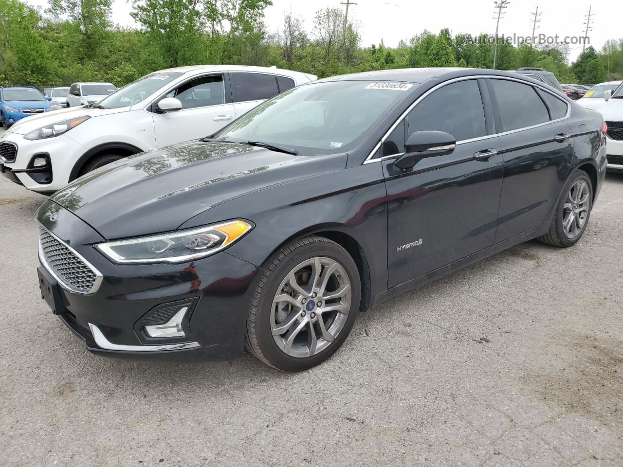 2019 Ford Fusion Titanium Black vin: 3FA6P0RU4KR220939