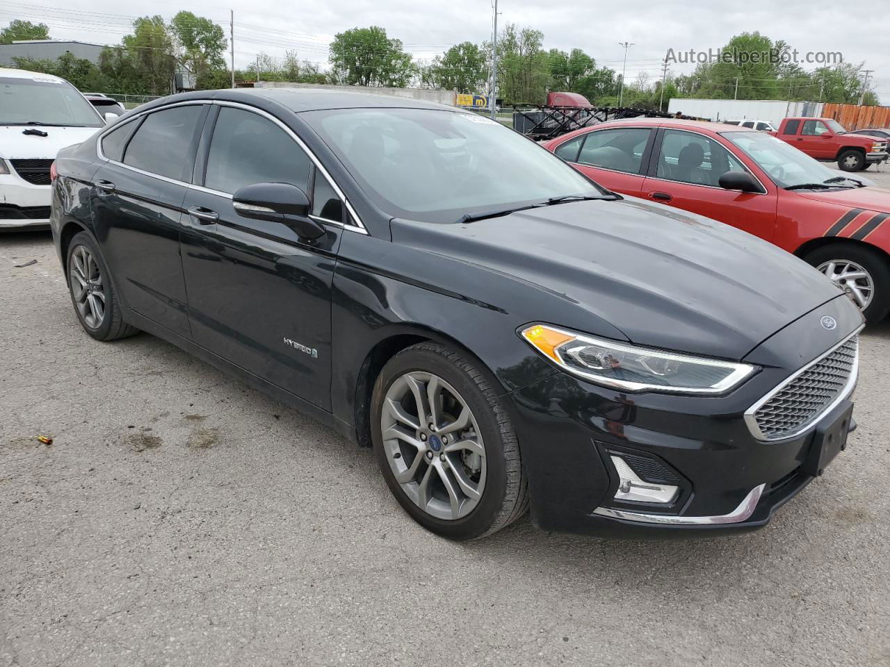 2019 Ford Fusion Titanium Black vin: 3FA6P0RU4KR220939