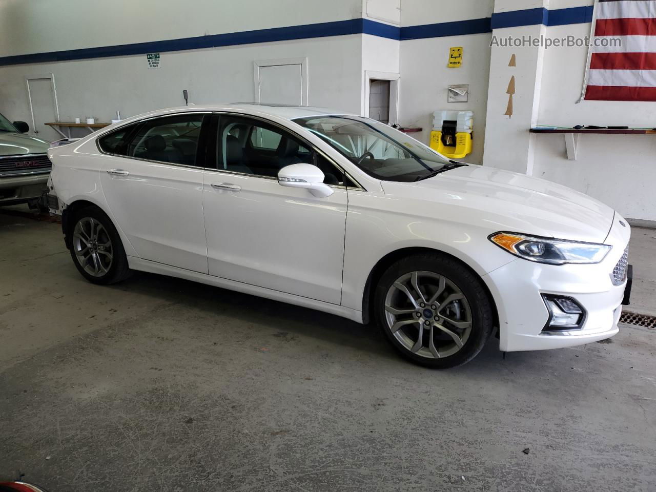 2020 Ford Fusion Titanium Белый vin: 3FA6P0RU4LR139750