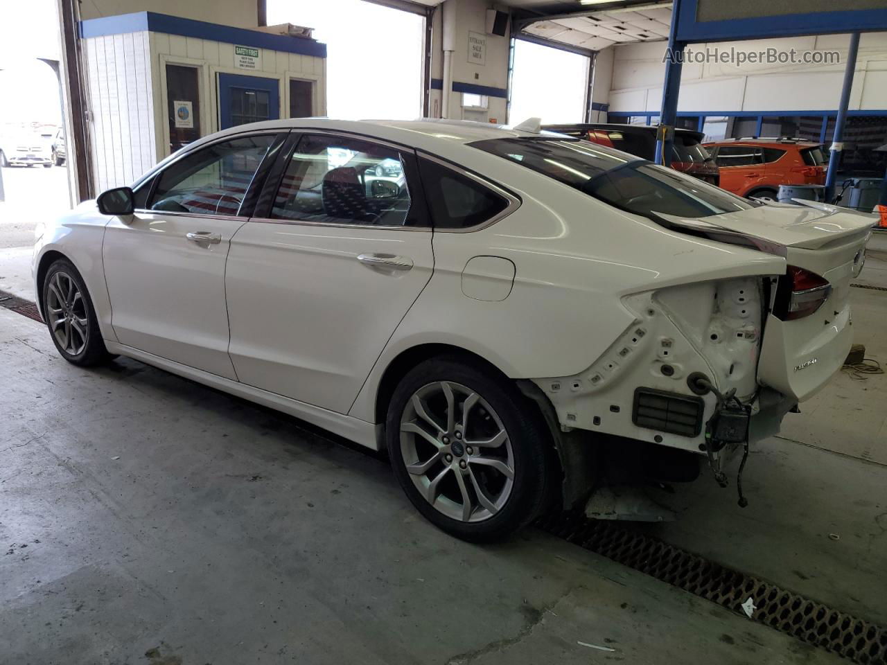 2020 Ford Fusion Titanium White vin: 3FA6P0RU4LR139750