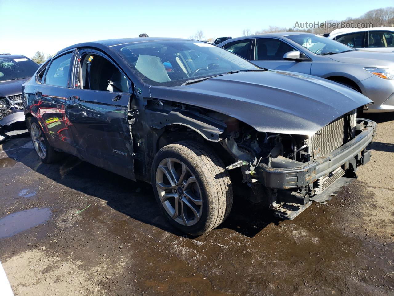 2019 Ford Fusion Titanium Gray vin: 3FA6P0RU5KR120784