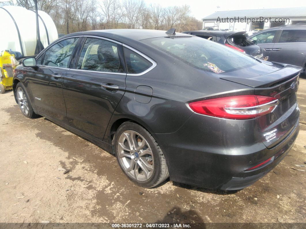 2019 Ford Fusion Hybrid Titanium Gray vin: 3FA6P0RU5KR256204