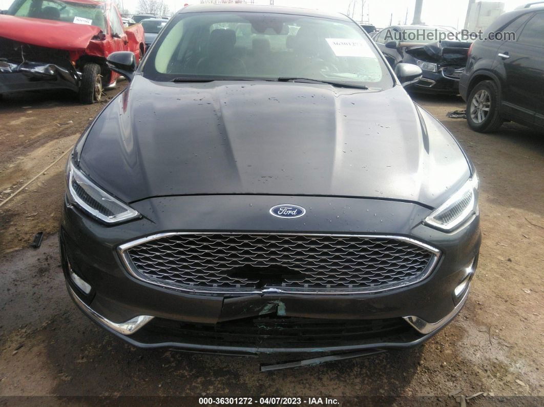 2019 Ford Fusion Hybrid Titanium Gray vin: 3FA6P0RU5KR256204