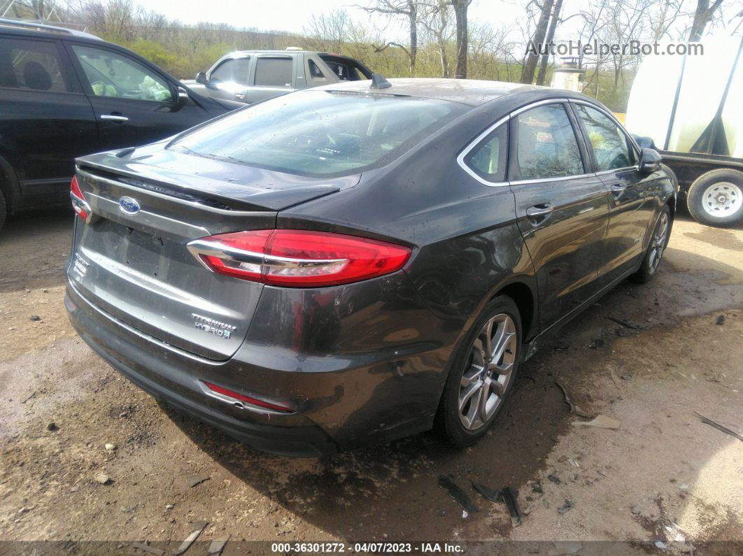 2019 Ford Fusion Hybrid Titanium Gray vin: 3FA6P0RU5KR256204