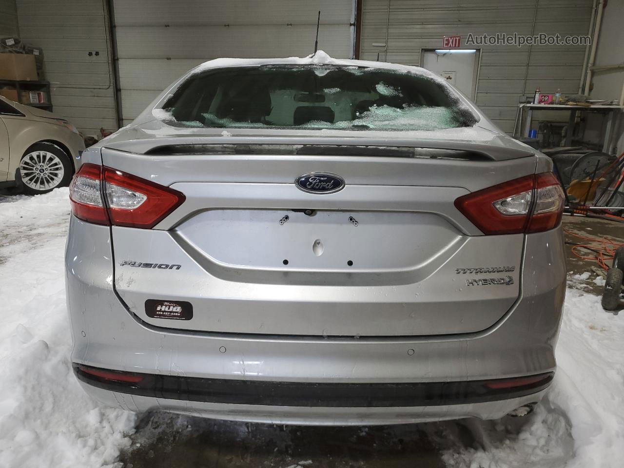 2016 Ford Fusion Titanium Hev Серебряный vin: 3FA6P0RU6GR155437