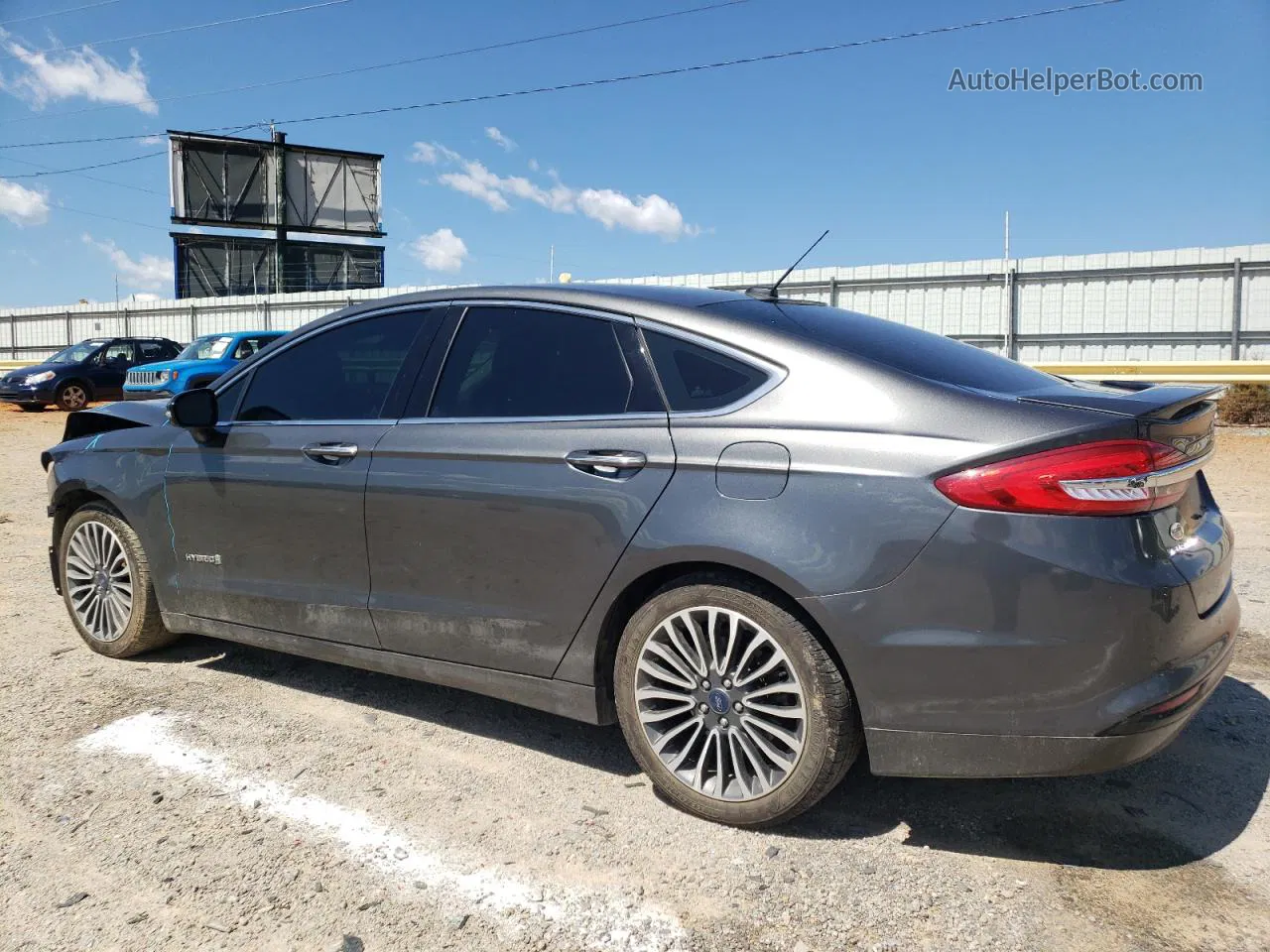 2017 Ford Fusion Titanium Hev Серый vin: 3FA6P0RU6HR309646