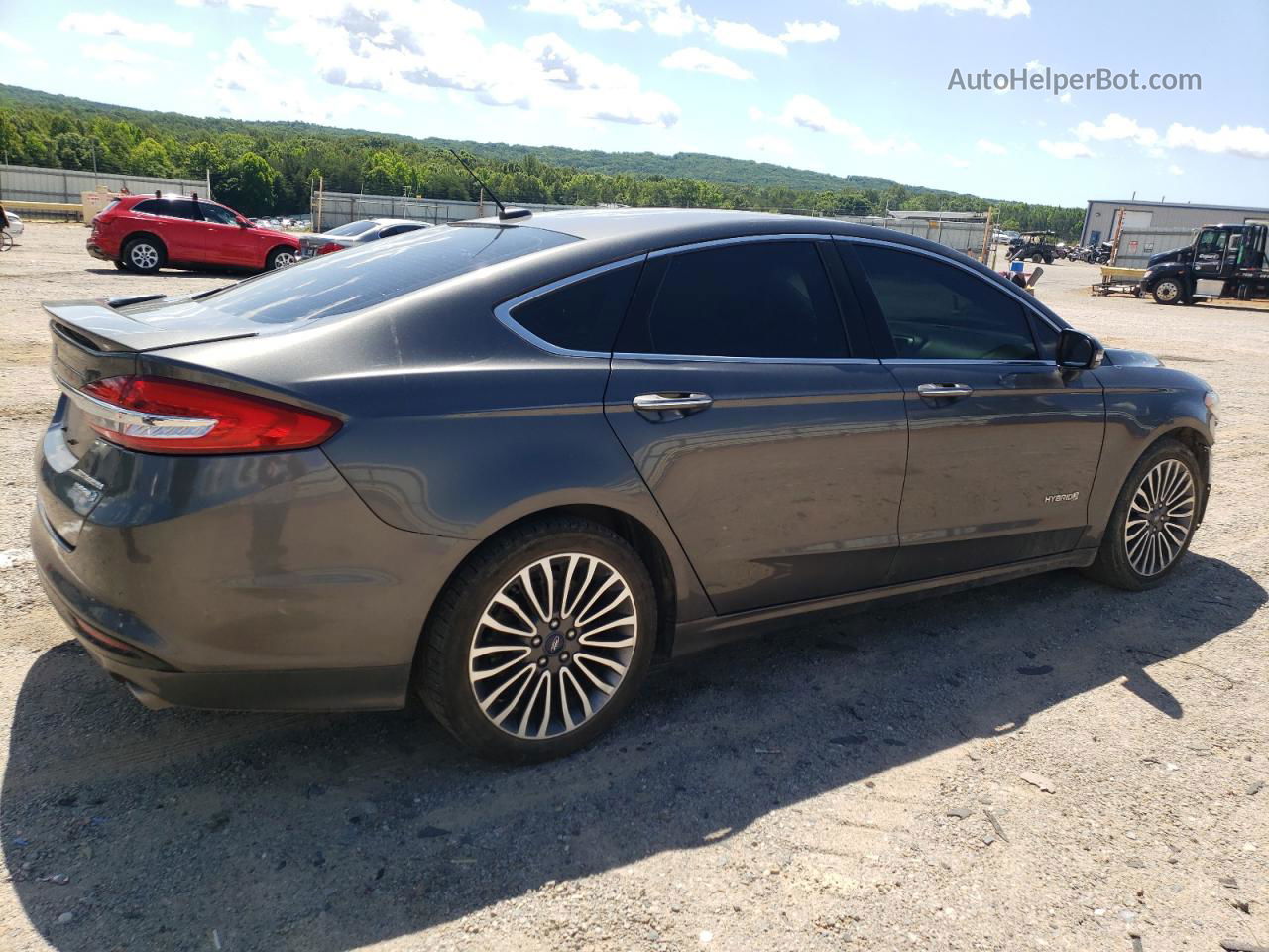 2017 Ford Fusion Titanium Hev Серый vin: 3FA6P0RU6HR309646