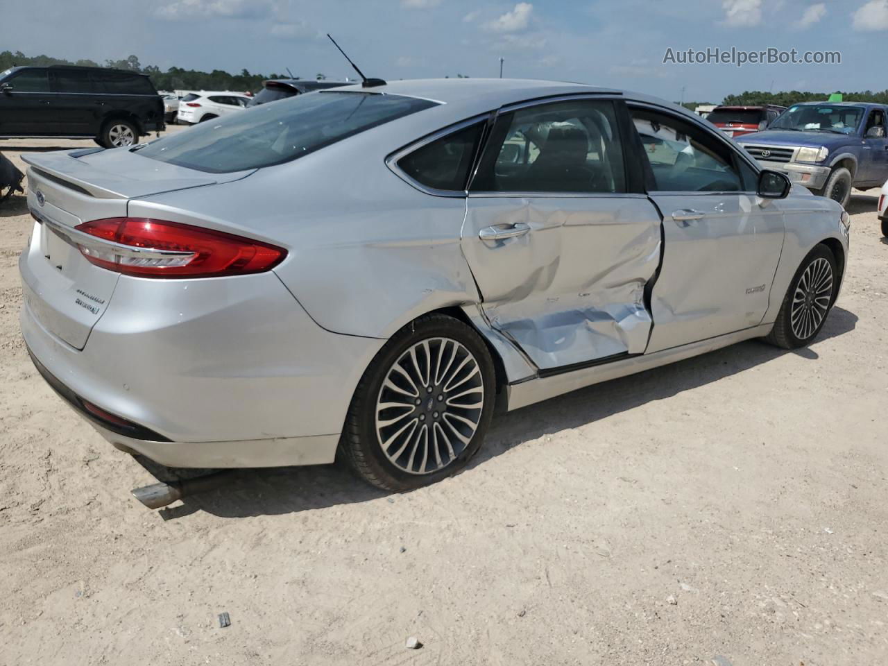 2018 Ford Fusion Titanium/platinum Hev Silver vin: 3FA6P0RU6JR248482