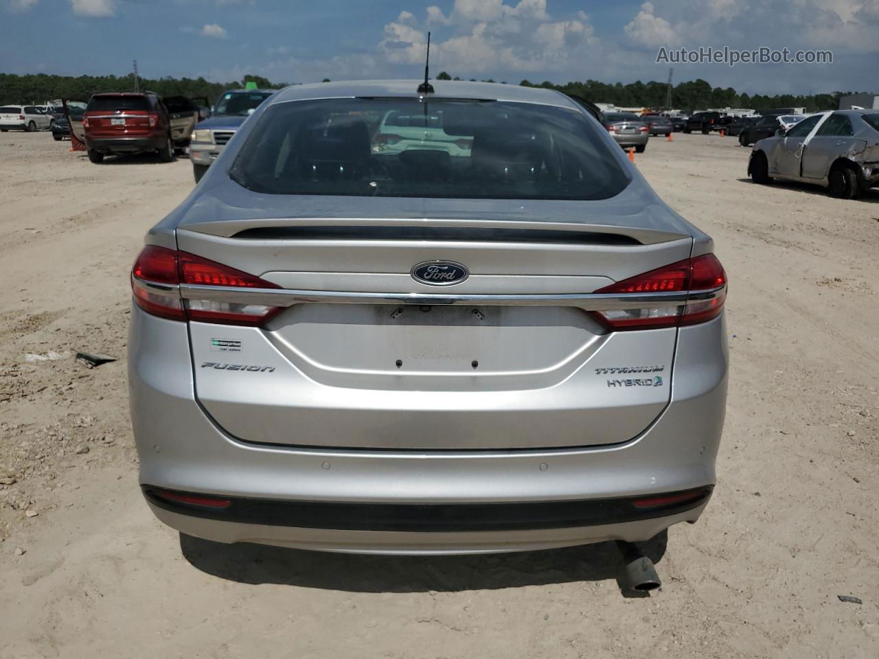 2018 Ford Fusion Titanium/platinum Hev Silver vin: 3FA6P0RU6JR248482