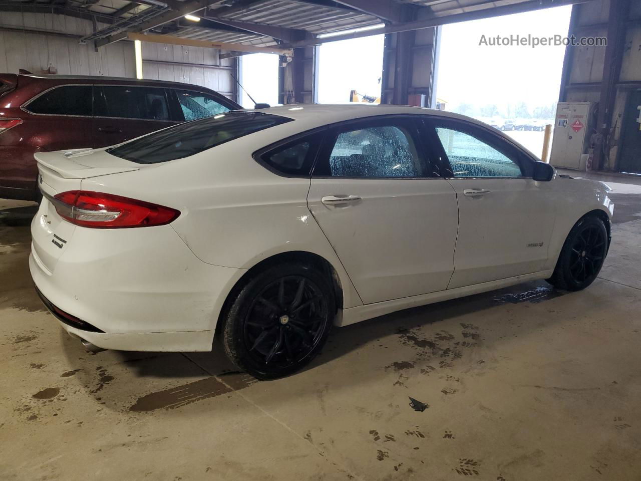 2018 Ford Fusion Titanium/platinum Hev White vin: 3FA6P0RU7JR102060