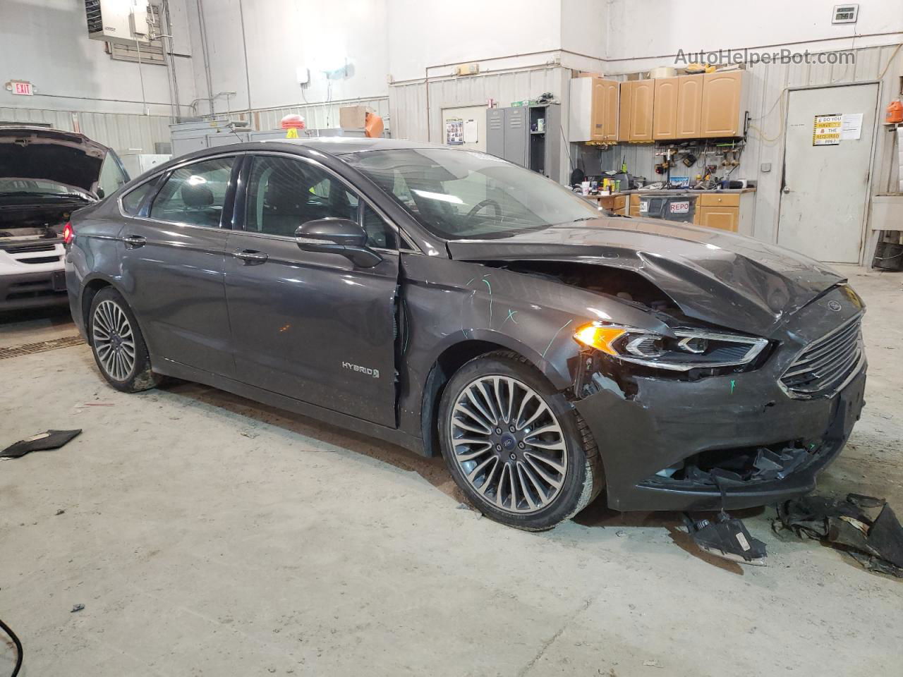 2018 Ford Fusion Titanium/platinum Hev Black vin: 3FA6P0RU7JR124267