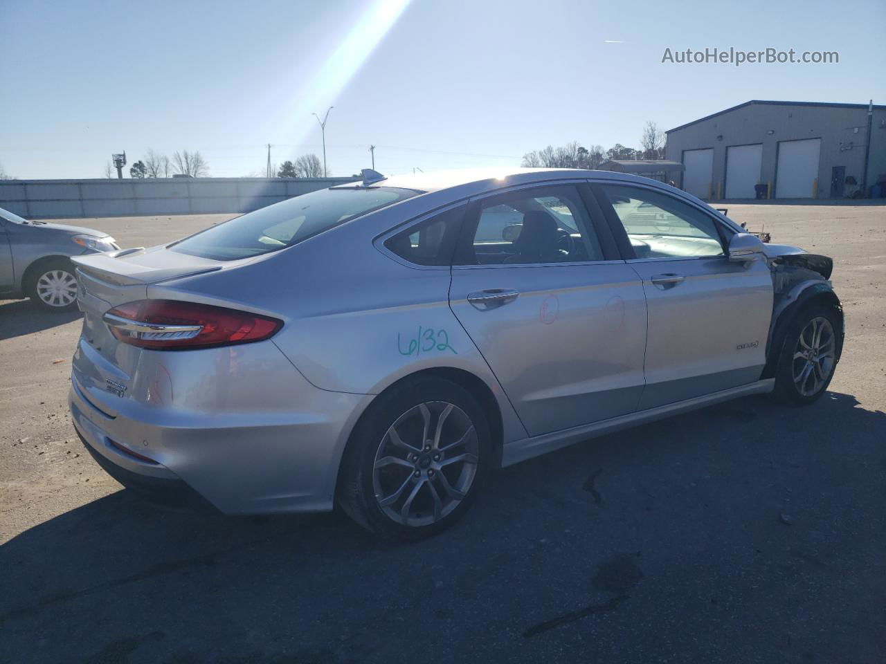 2019 Ford Fusion Titanium Серебряный vin: 3FA6P0RU7KR105073