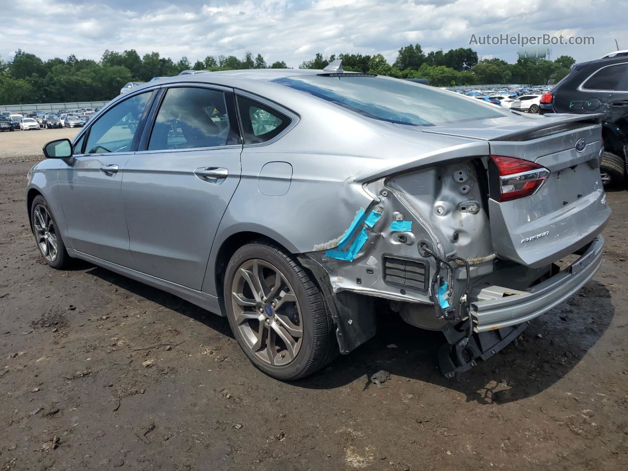 2020 Ford Fusion Titanium Silver vin: 3FA6P0RU7LR102434