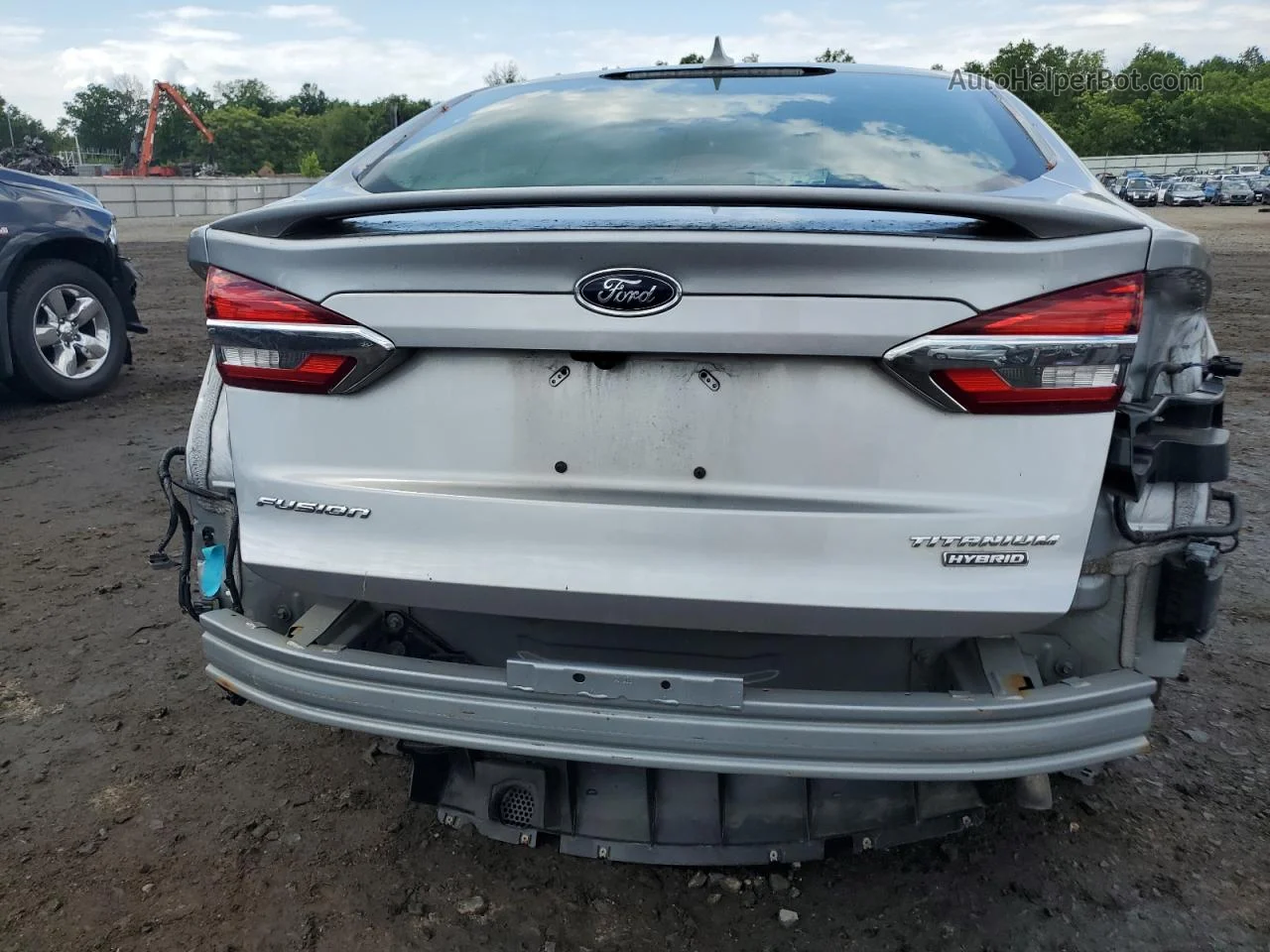 2020 Ford Fusion Titanium Silver vin: 3FA6P0RU7LR102434