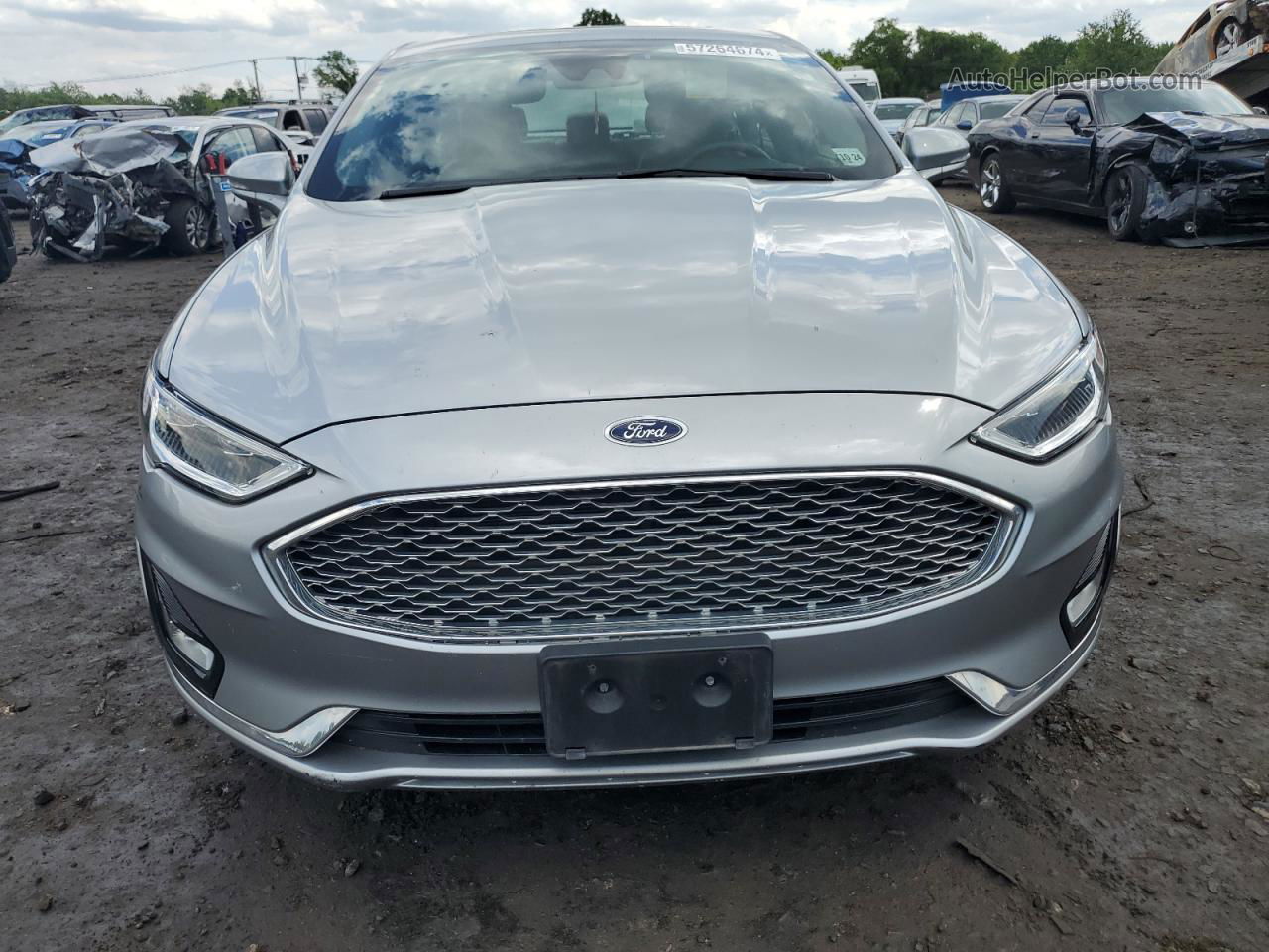 2020 Ford Fusion Titanium Silver vin: 3FA6P0RU7LR102434