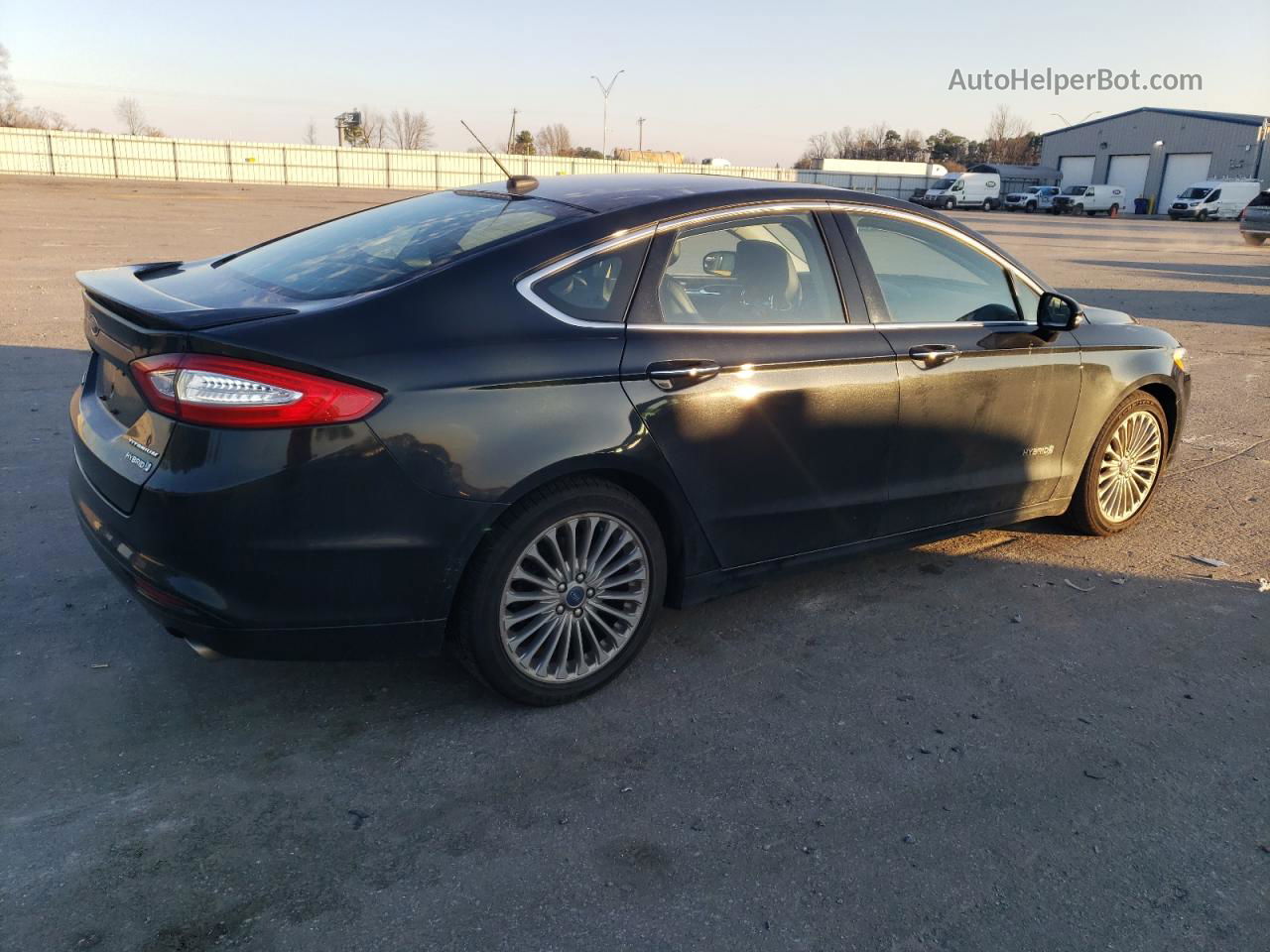 2013 Ford Fusion Titanium Hev Black vin: 3FA6P0RU8DR295596