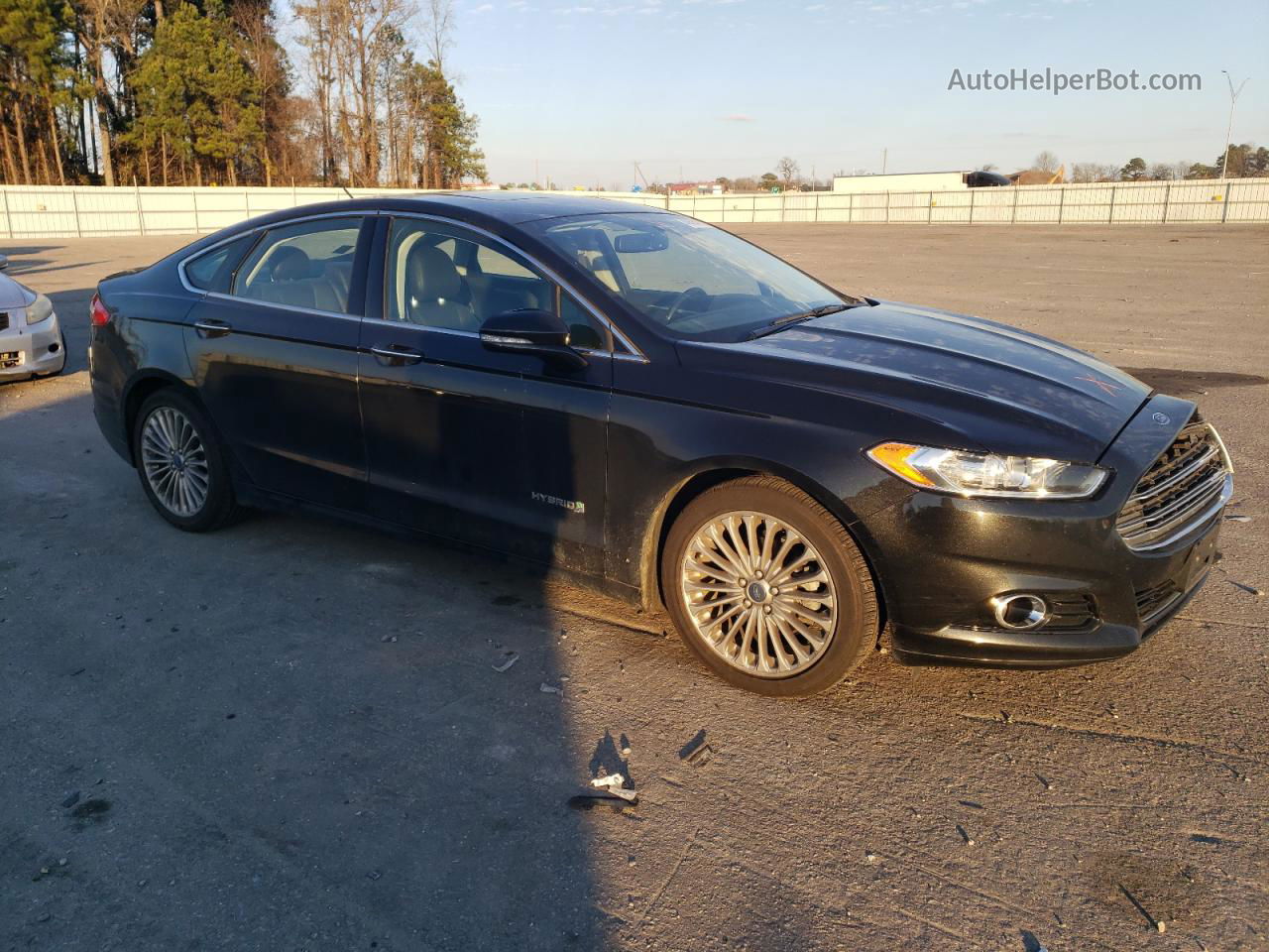 2013 Ford Fusion Titanium Hev Black vin: 3FA6P0RU8DR295596