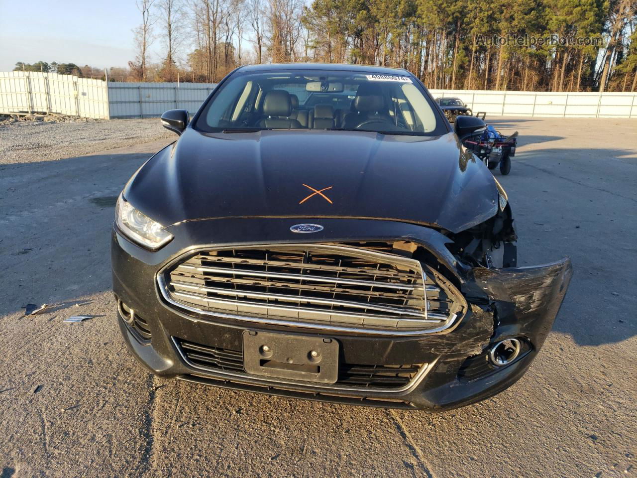 2013 Ford Fusion Titanium Hev Черный vin: 3FA6P0RU8DR295596