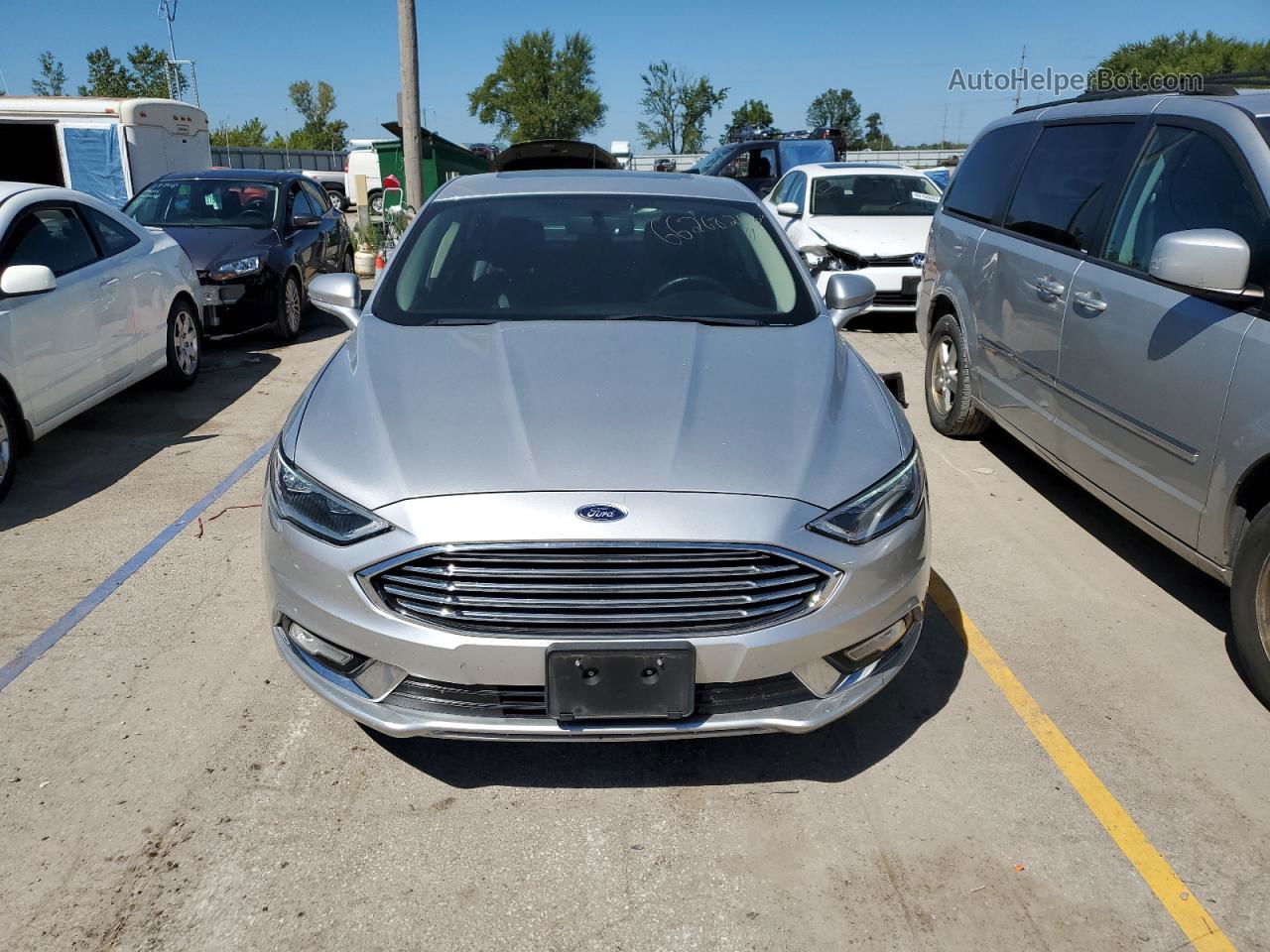 2018 Ford Fusion Titanium/platinum Hev Silver vin: 3FA6P0RU8JR248354