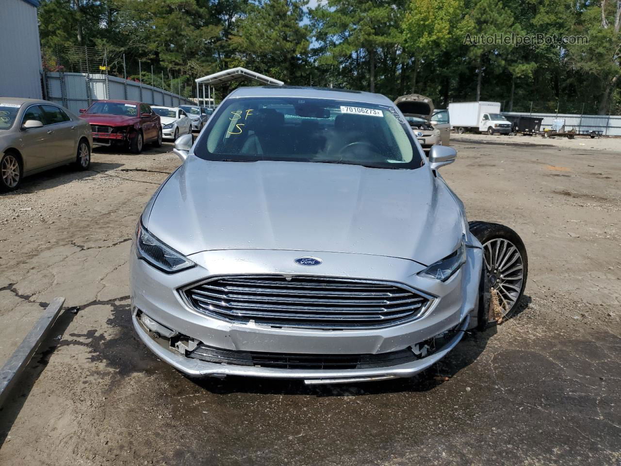 2018 Ford Fusion Titanium/platinum Hev Silver vin: 3FA6P0RU8JR270855