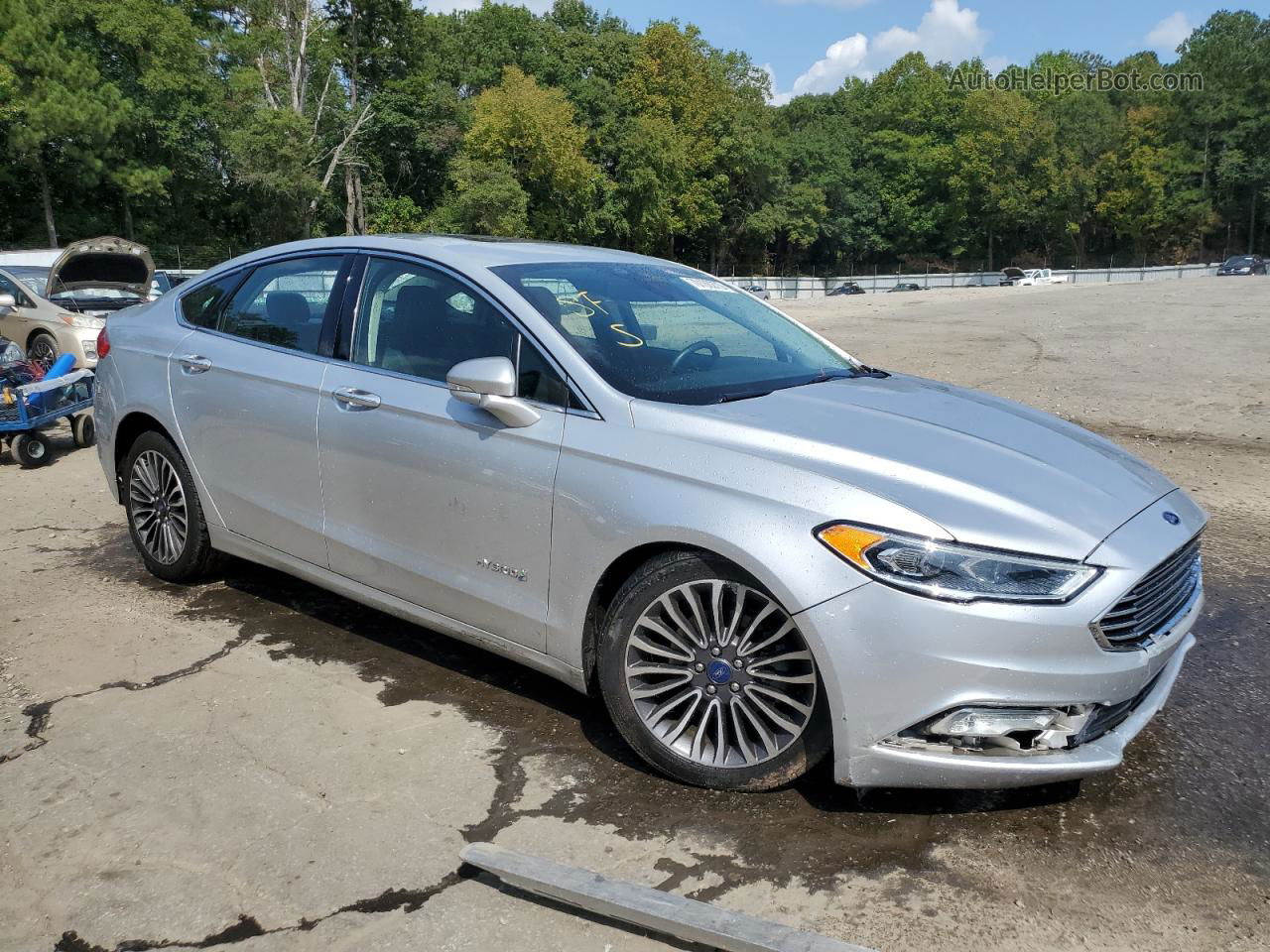 2018 Ford Fusion Titanium/platinum Hev Silver vin: 3FA6P0RU8JR270855