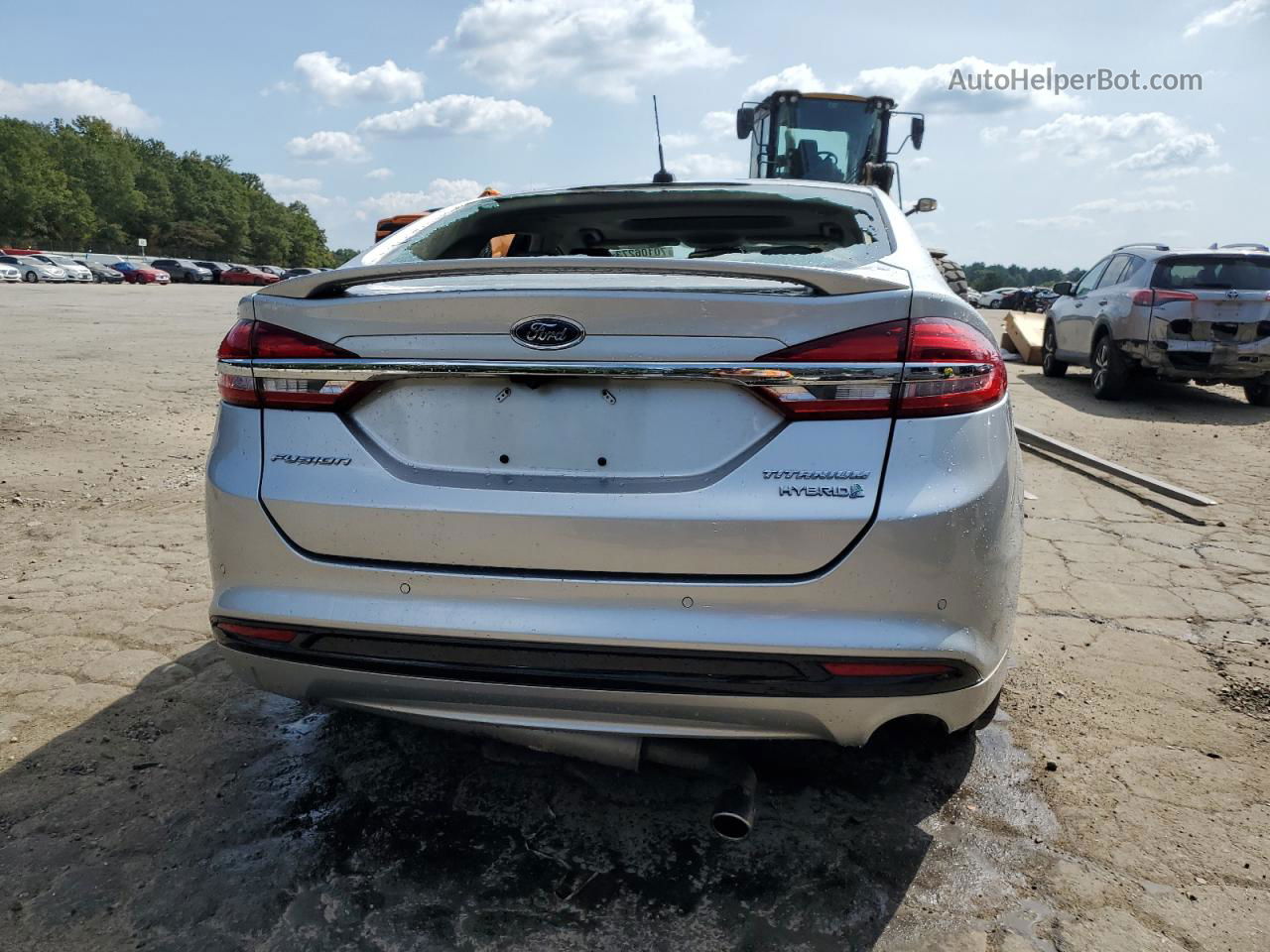 2018 Ford Fusion Titanium/platinum Hev Silver vin: 3FA6P0RU8JR270855