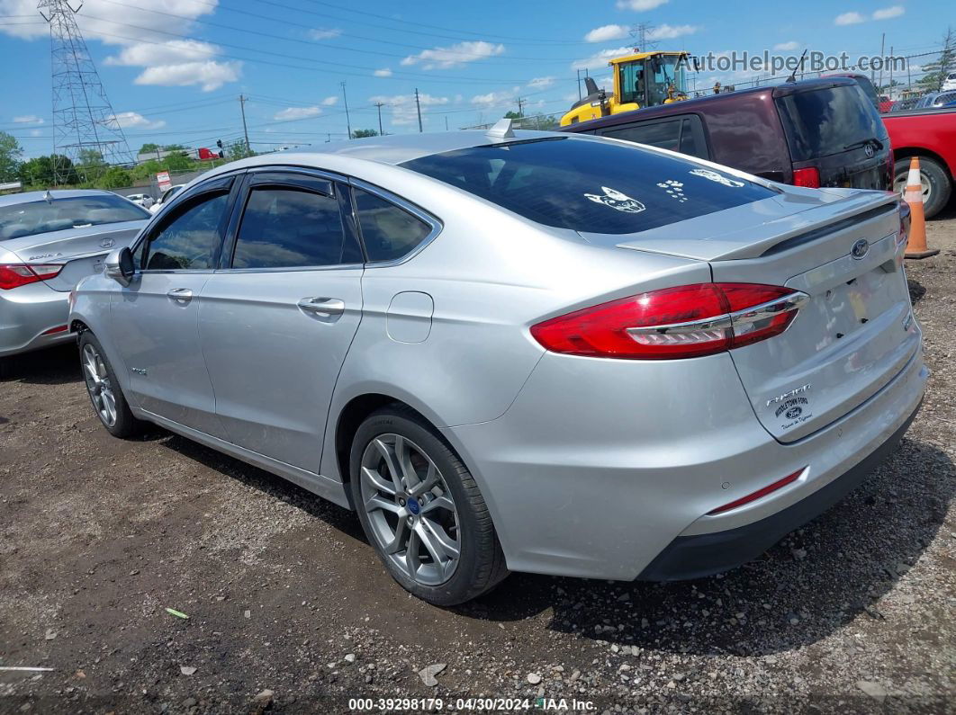 2019 Ford Fusion Hybrid Titanium Silver vin: 3FA6P0RU8KR106765