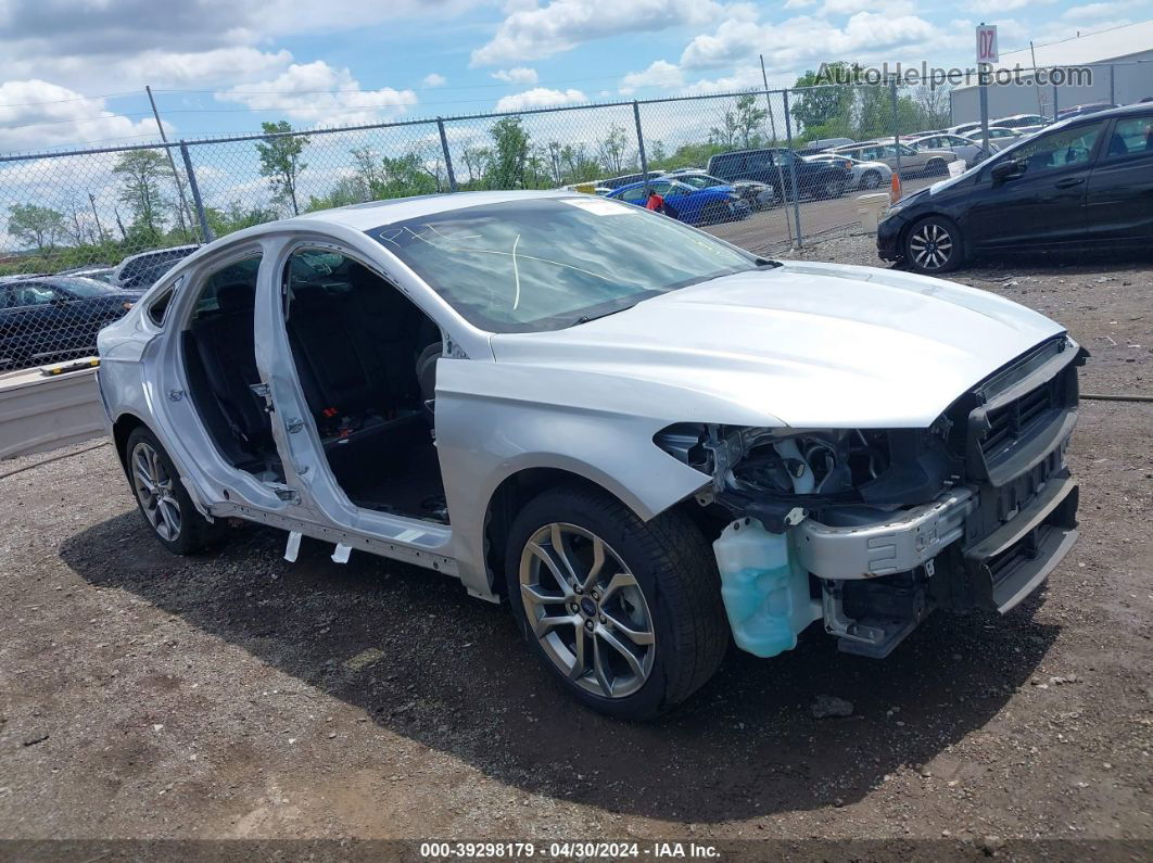 2019 Ford Fusion Hybrid Titanium Silver vin: 3FA6P0RU8KR106765