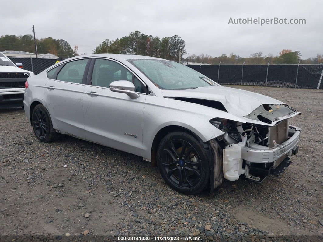 2019 Ford Fusion Hybrid Titanium Серебряный vin: 3FA6P0RU8KR259467