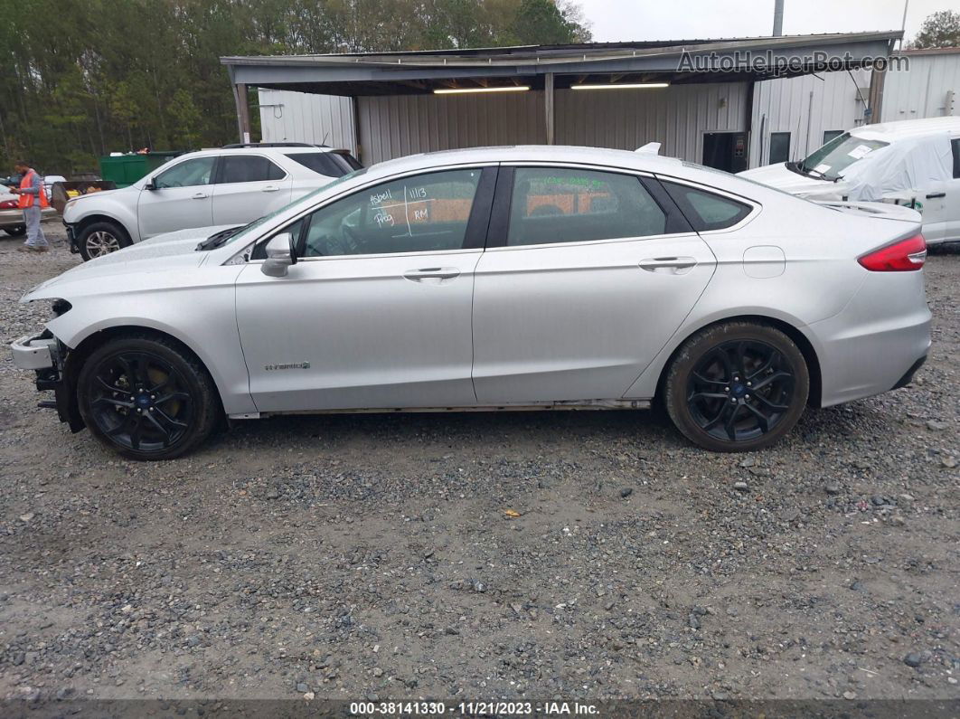 2019 Ford Fusion Hybrid Titanium Серебряный vin: 3FA6P0RU8KR259467