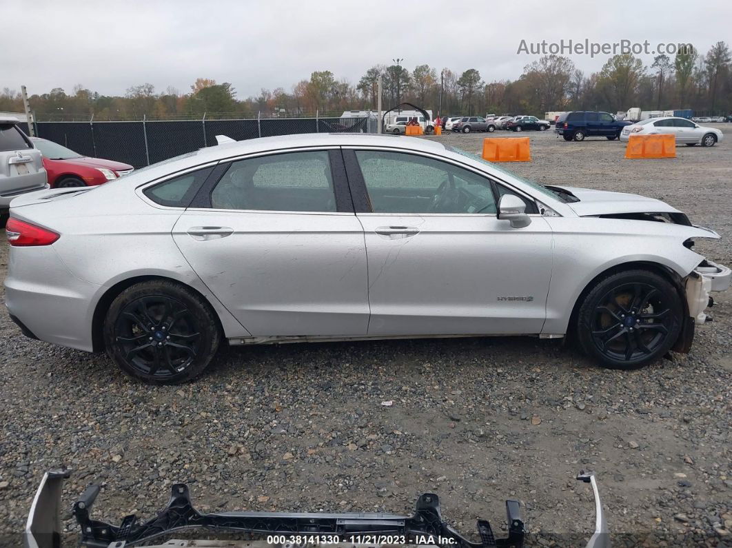 2019 Ford Fusion Hybrid Titanium Серебряный vin: 3FA6P0RU8KR259467