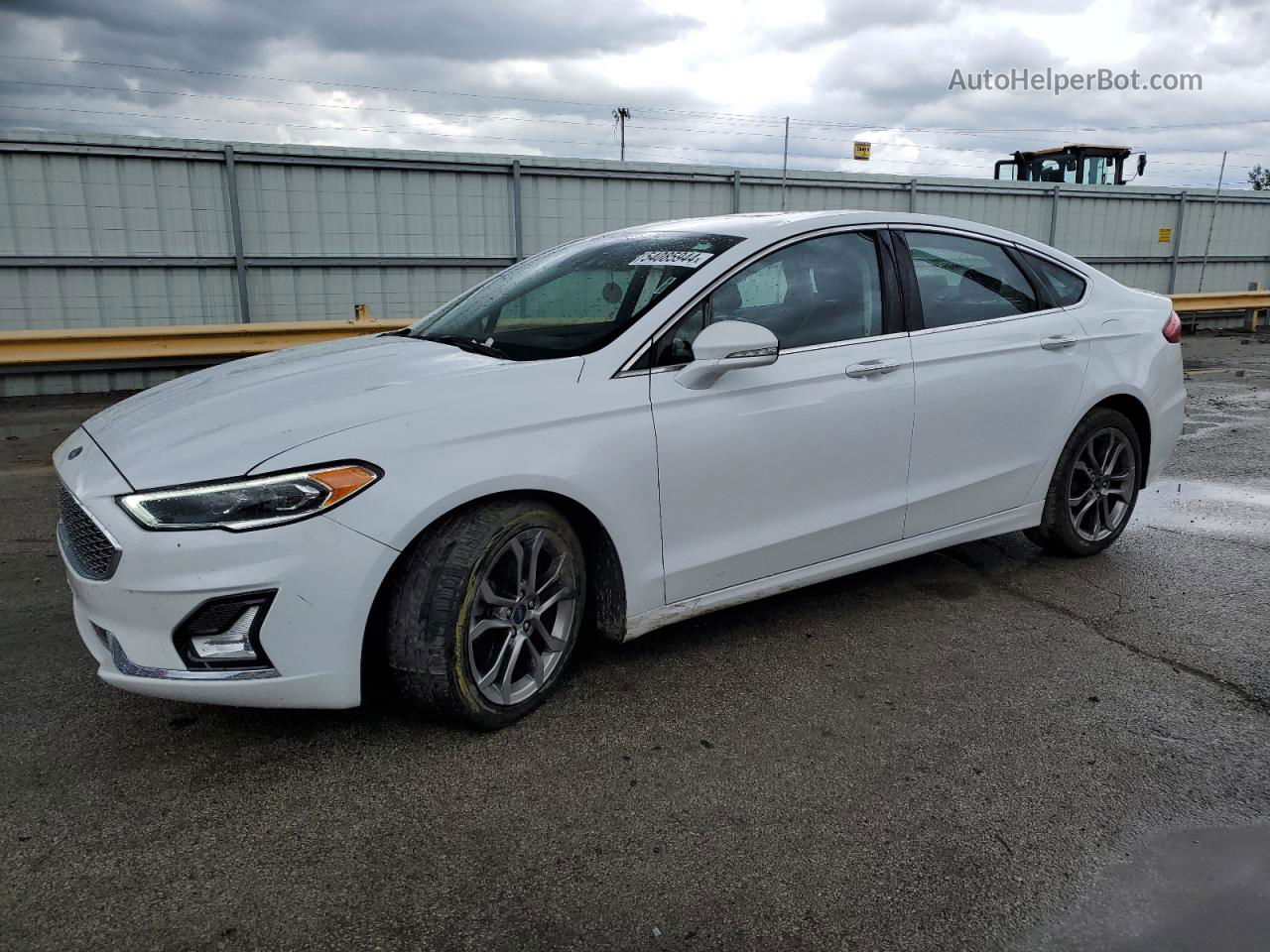 2020 Ford Fusion Titanium White vin: 3FA6P0RU8LR205149