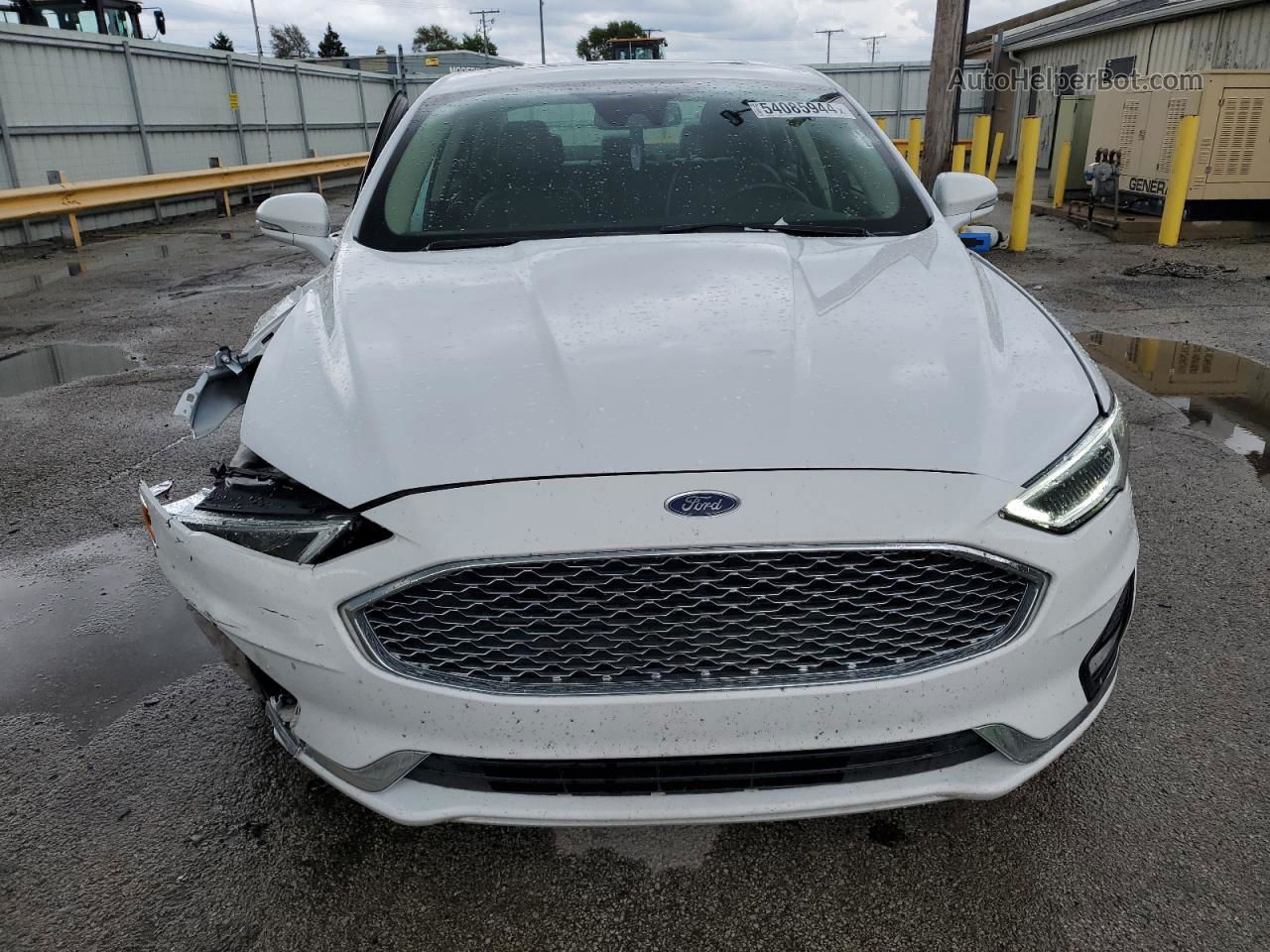 2020 Ford Fusion Titanium White vin: 3FA6P0RU8LR205149