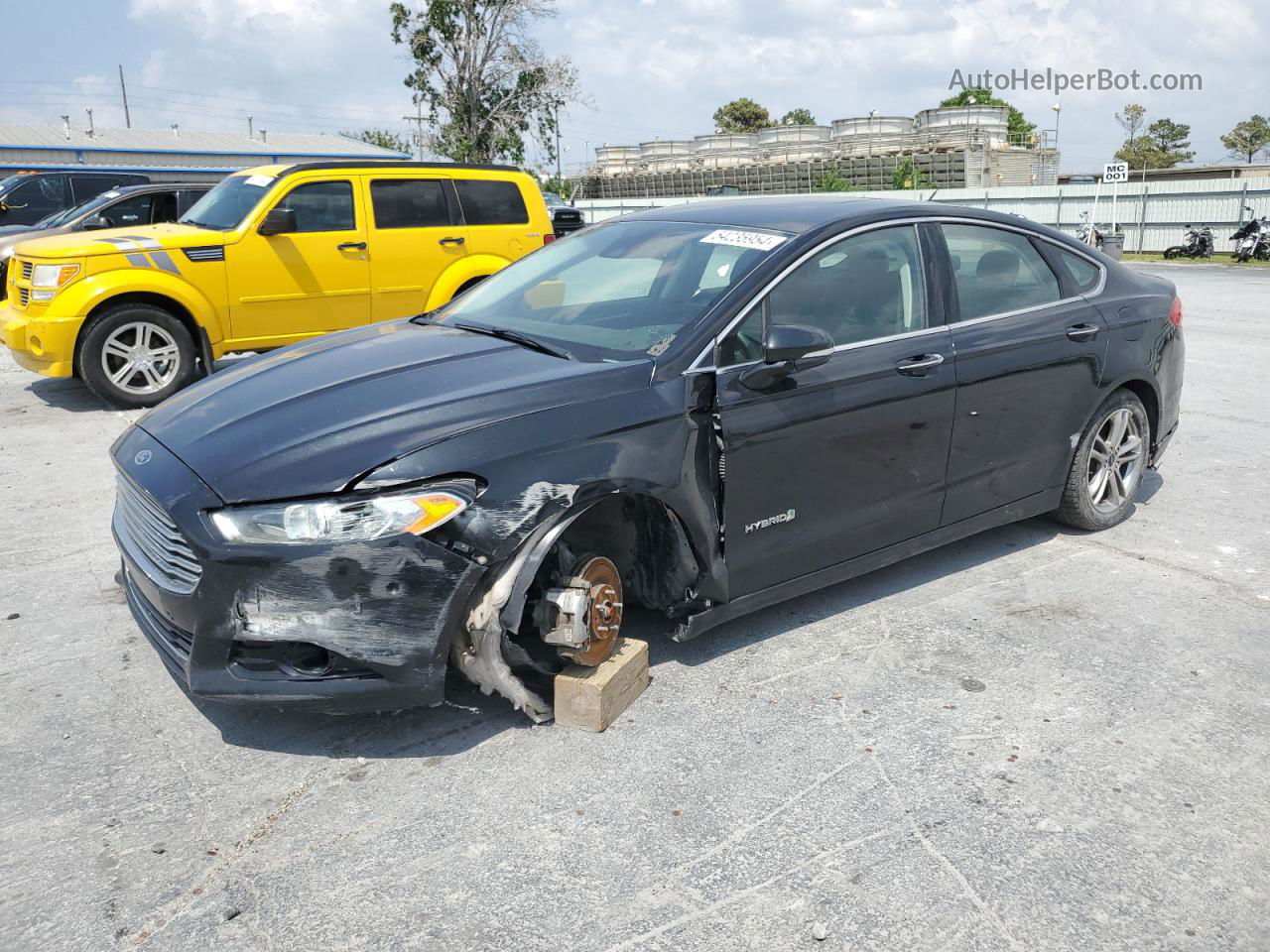 2015 Ford Fusion Titanium Hev Black vin: 3FA6P0RU9FR104559