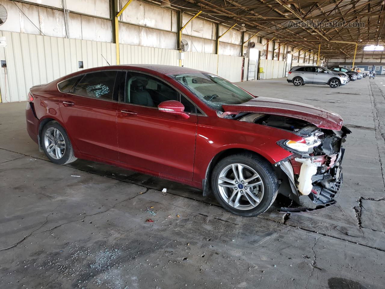 2016 Ford Fusion Titanium Hev Red vin: 3FA6P0RU9GR356720