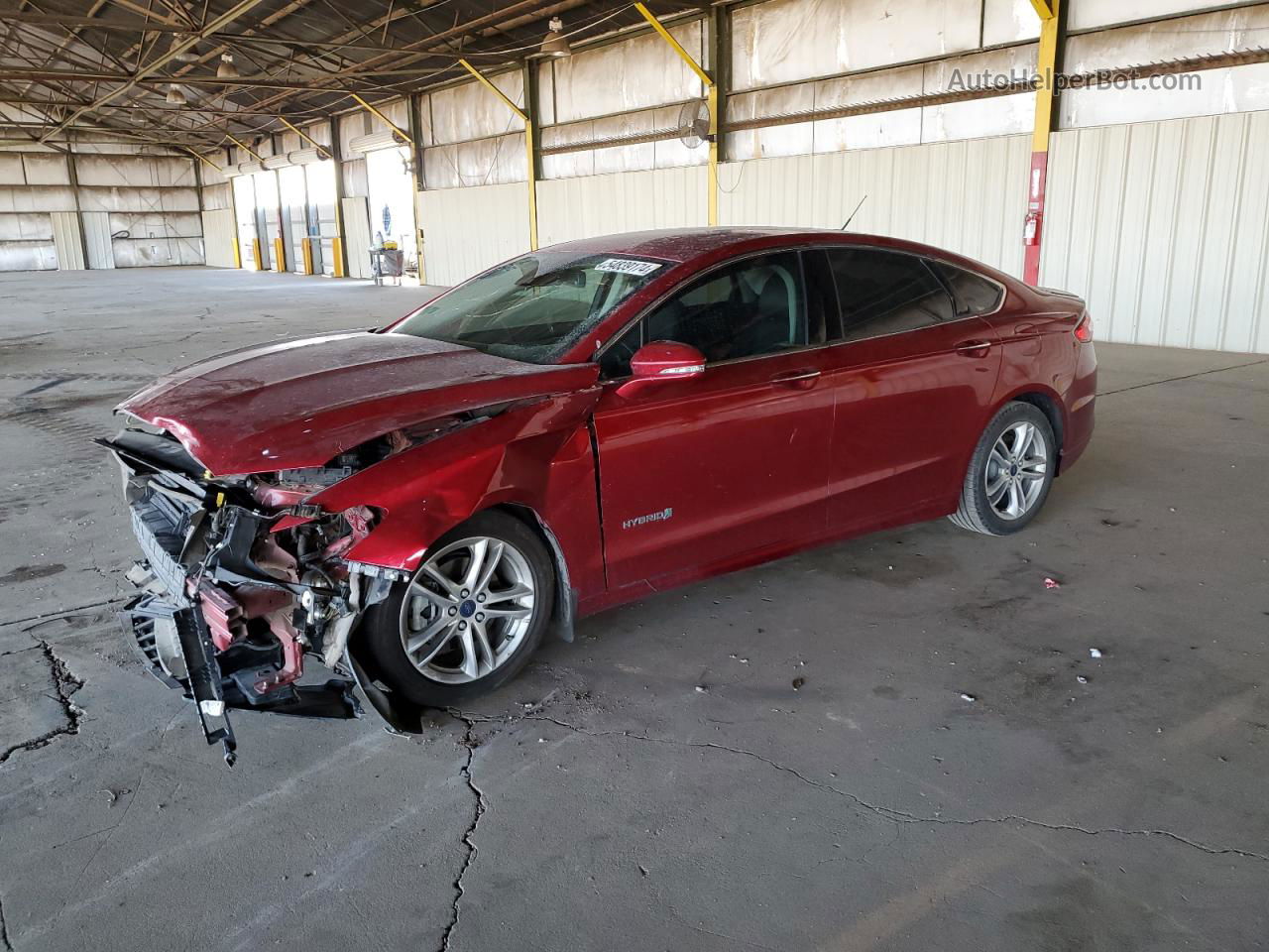 2016 Ford Fusion Titanium Hev Red vin: 3FA6P0RU9GR356720