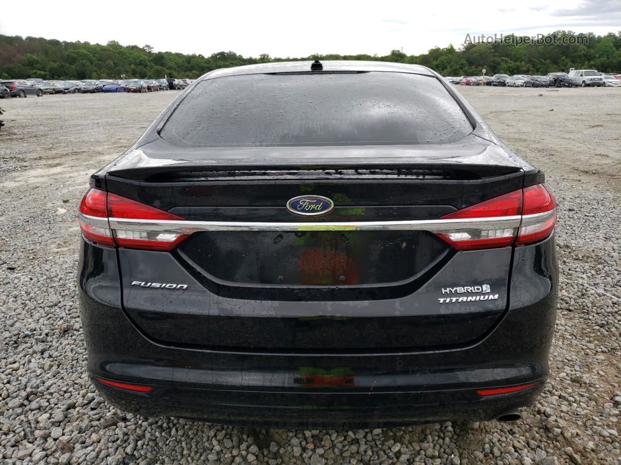 2017 Ford Fusion Titanium Hev Черный vin: 3FA6P0RU9HR301637