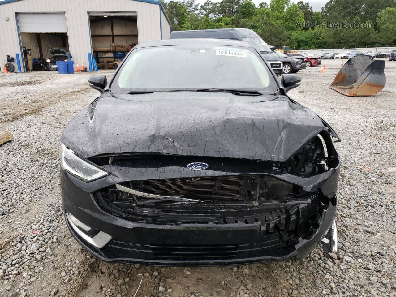 2017 Ford Fusion Titanium Hev Черный vin: 3FA6P0RU9HR301637