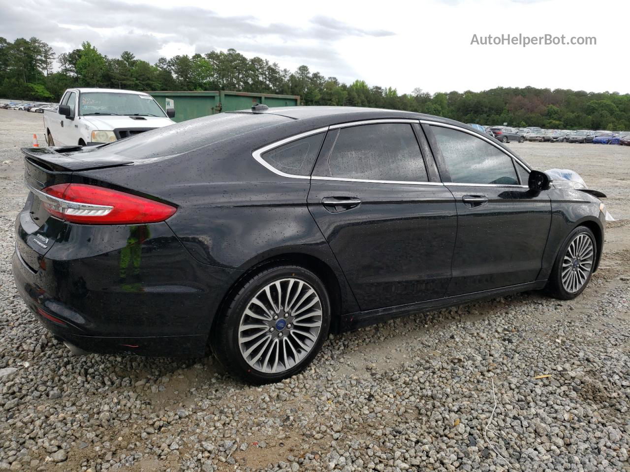 2017 Ford Fusion Titanium Hev Черный vin: 3FA6P0RU9HR301637